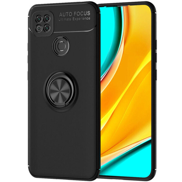 

TPU чехол Deen ColorRing под магнитный держатель (opp) для Xiaomi Redmi 9C Черный / Черный (5555672)