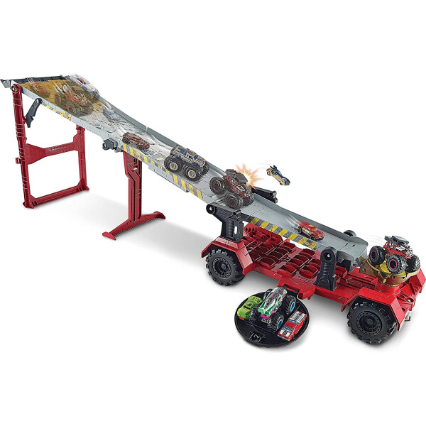 

Игровой набор Хот Вилс Монстер тракс Передвижной трамплин Hot Wheels Monster Trucks Downhill Race & GO GFR15