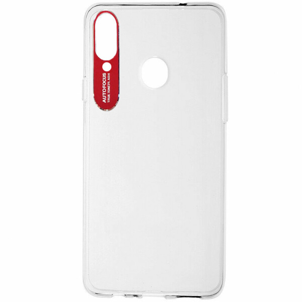 

TPU чехол Epic clear flash для Samsung Galaxy A20s Бесцветный / Красный (2205869)
