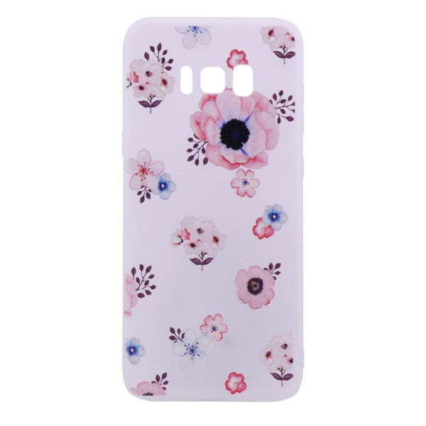 

TPU чехол матовый soft touch для Samsung G955 Galaxy S8 Plus Цветы (8960038)