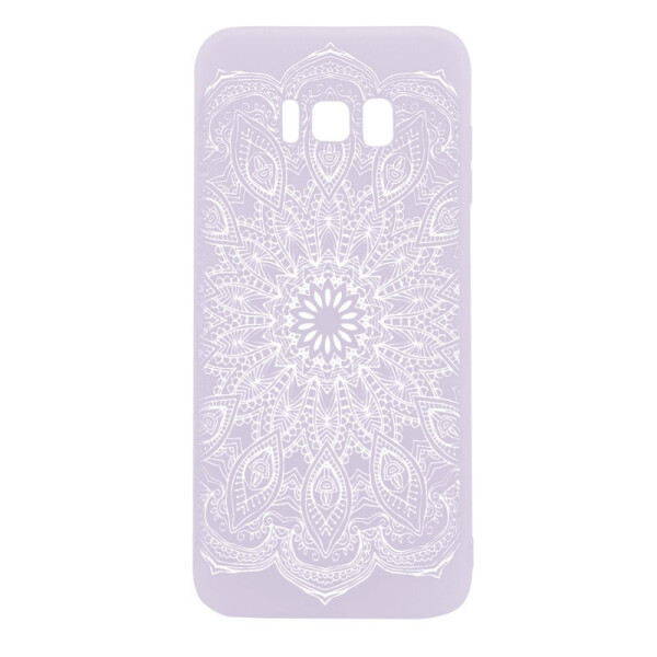 

TPU чехол матовый soft touch для Samsung G955 Galaxy S8 Plus Узор Белый (3527758)