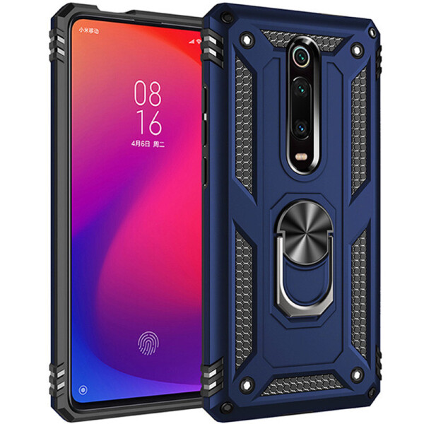 

Ударопрочный чехол Serge Ring магнитный держатель для Xiaomi Redmi K20 / K20 Pro / Mi9T / Mi9T Pro Темно-синий (863675)