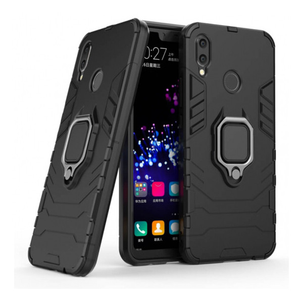 

Ударопрочный чехол Transformer Ring for Magnet для Huawei P Smart+ (nova 3i) Черный / Soul Black (3219865)