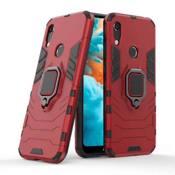 

Ударопрочный чехол Transformer Ring for Magnet для Huawei Y6 (2019) / Y6 Prime (2019) Красный / Dante Red (1800045)