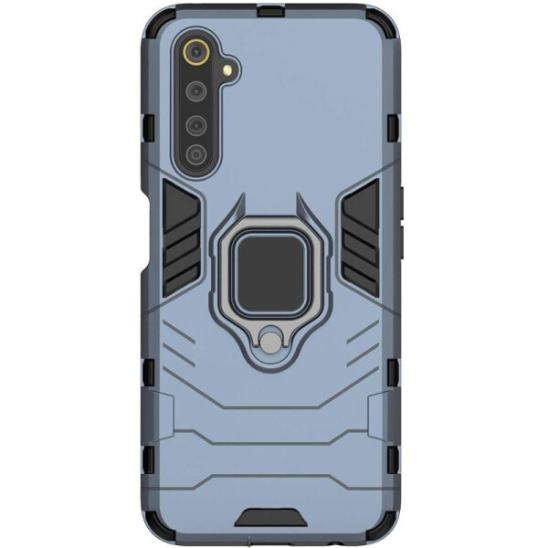 

Ударопрочный чехол Transformer Ring for Magnet для Realme 6 Pro Серый / Metal slate (9427378)