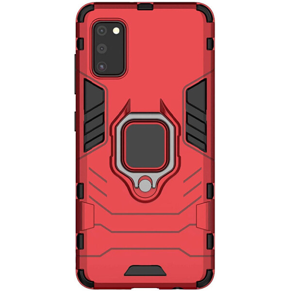 

Ударопрочный чехол Transformer Ring for Magnet для Samsung Galaxy A41 Красный / Dante Red (7443410)