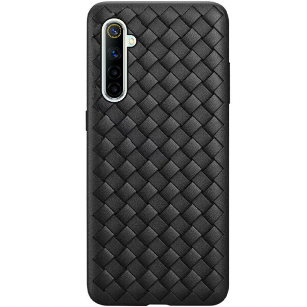 

PU чехол-накладка Epik Weaving series для Realme 6 Черный (1041814)