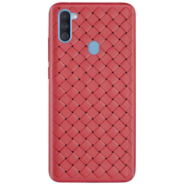 

PU чехол-накладка Epik Weaving series для Samsung Galaxy A11 Красный (7893177)