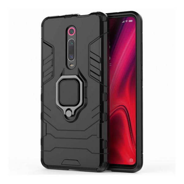 

Ударопрочный чехол Transformer Ring for Magnet для Xiaomi Redmi K20 / K20 Pro / Mi9T / Mi9T Pro Черный / Soul Black (6914958)