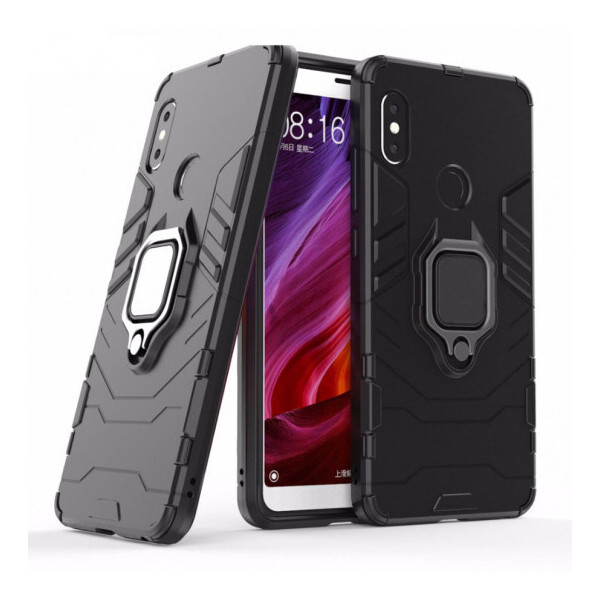 

Ударопрочный чехол Transformer Ring for Magnet для Xiaomi Redmi Note 5 Pro/Note 5 (DC) Черный / Soul Black (7430094)