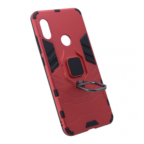 

Ударопрочный чехол Transformer Ring for Magnet для Xiaomi Redmi Note 5 Pro/Note 5 (DC) Красный / Dante Red (626813)