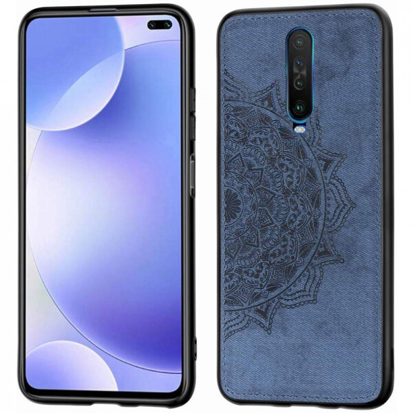 

TPU+Textile чехол Mandala с 3D тиснением для Xiaomi Redmi K30 / Poco X2 Синий (2447385)
