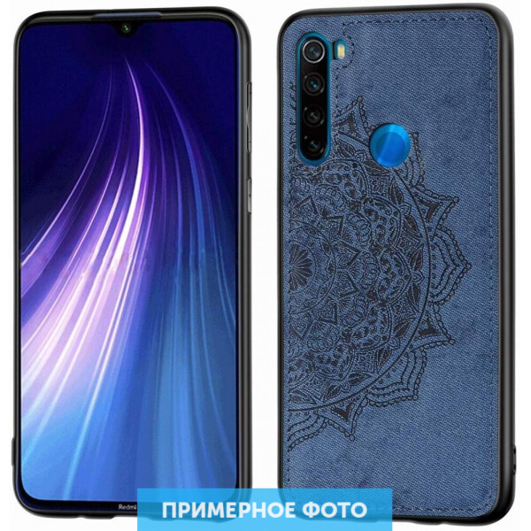 

TPU+Textile чехол Mandala с 3D тиснением для Xiaomi Redmi Note 8 Синий (2140827)