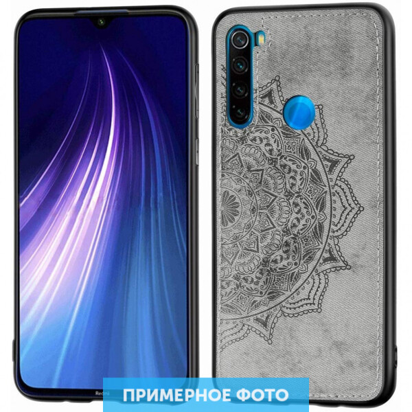 

TPU+Textile чехол Mandala с 3D тиснением для Xiaomi Redmi Note 8 Серый (4489131)