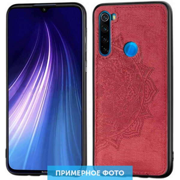 

TPU+Textile чехол Mandala с 3D тиснением для Xiaomi Redmi Note 8 Красный (7353439)