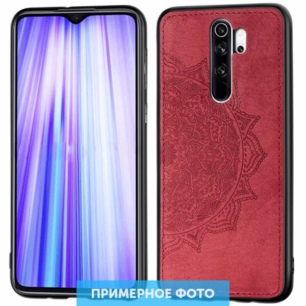 

TPU+Textile чехол Mandala с 3D тиснением для Xiaomi Redmi Note 8 Pro Красный (5008876)