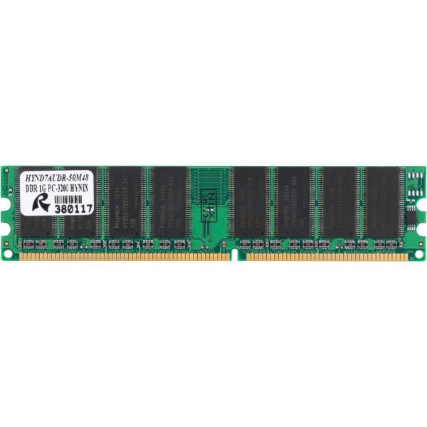 

Оперативная память Hynix DDR SDRAM 1GB 400 MHz (HYND7AUDR-50M48 / HY5DU12822)