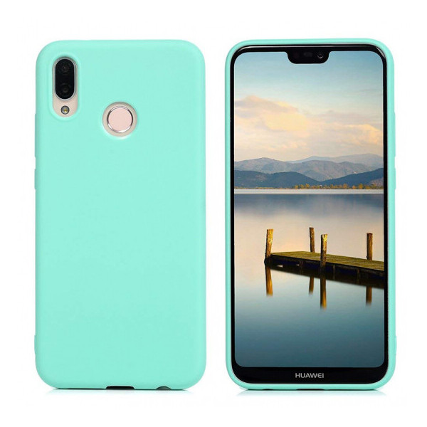 

Силиконовый чехол Candy для Huawei P20 Lite Бирюзовый (9083929)