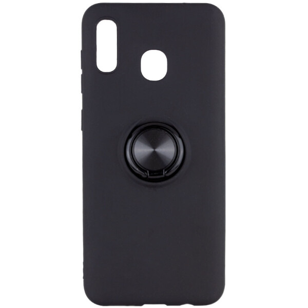 

TPU чехол Summer ColorRing под магнитный держатель для Samsung Galaxy A20 / A30 Черный (6313875)