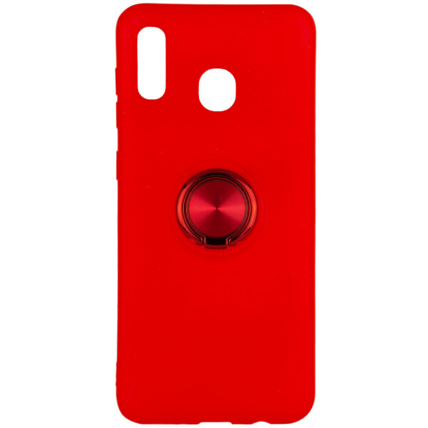 

TPU чехол Summer ColorRing под магнитный держатель для Samsung Galaxy A20 / A30 Красный (9466648)