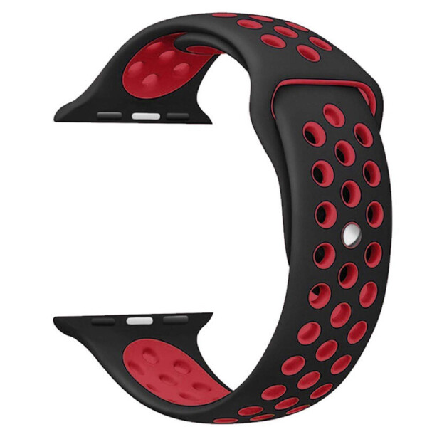 

Силиконовый ремешок Sport Nike+ для Xiaomi Amazfit/Samsung 20 mm black/red (8084372)
