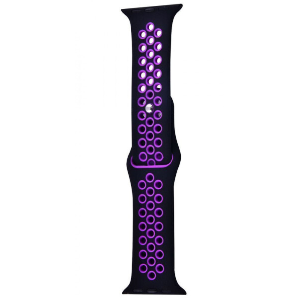 

Силиконовый ремешок Sport Nike+ для Apple watch 42mm/44mm black/purple (8086940)