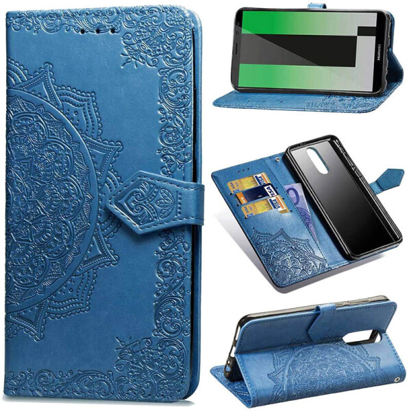 

Кожаный чехол (книжка) Art Case с визитницей для Huawei Mate 10 Lite Синий (9382598)