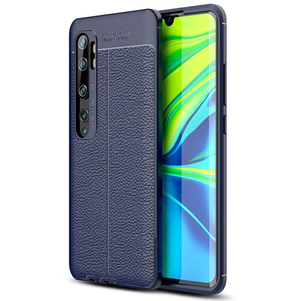 

TPU чехол фактурный (с имитацией кожи) для Xiaomi Mi Note 10 / Note 10 Pro / Mi CC9 Pro Синий (9437319)