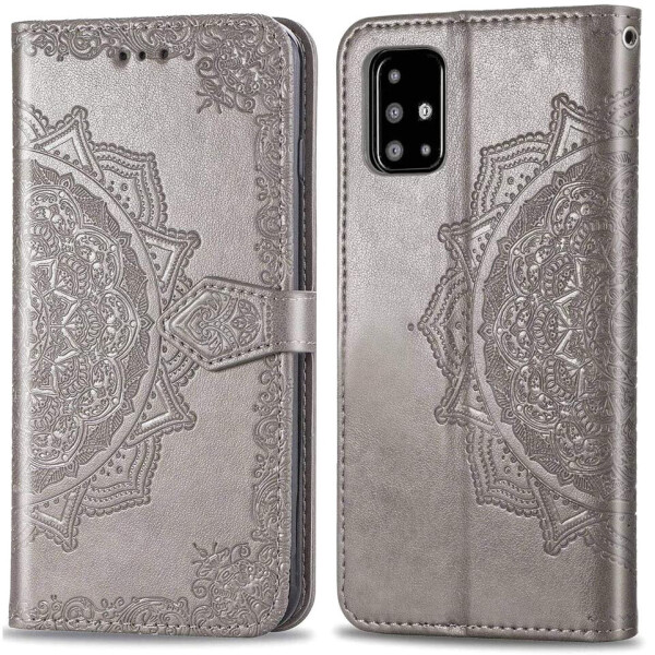 

Кожаный чехол (книжка) Art Case с визитницей для Samsung Galaxy A71 Серый (4063973)