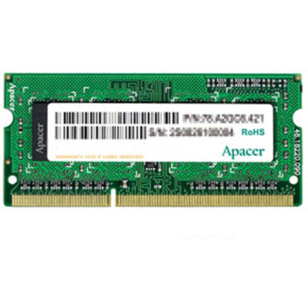 

SoDIMM DDR3L 8GB 1600 MHz Apacer (AS08GFA60CATBGJ)