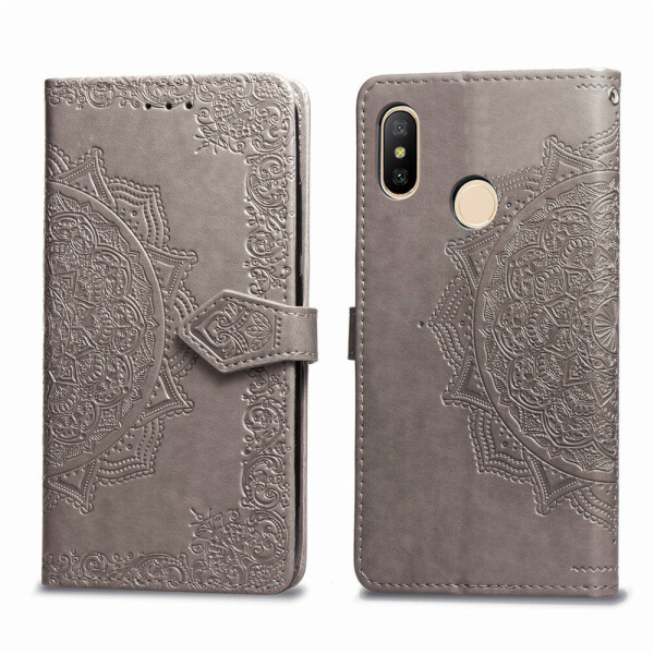 

Кожаный чехол (книжка) Art Case с визитницей для Xiaomi Mi Max 3 Серый (7914289)