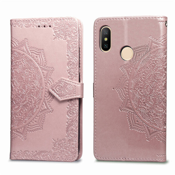 

Кожаный чехол (книжка) Art Case с визитницей для Xiaomi Mi Max 3 Розовый (7140357)