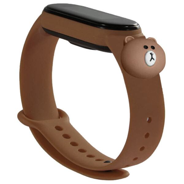 

Силиконовый ремешок Cartoon Face для Xiaomi Mi Band 5 Коричневый/Teddy Bear (3799722)
