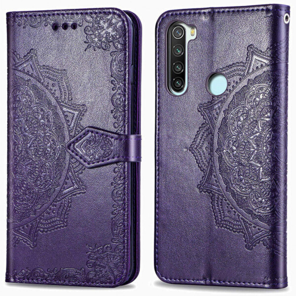 

Кожаный чехол (книжка) Art Case с визитницей для Xiaomi Redmi Note 8 Фиолетовый (5267528)