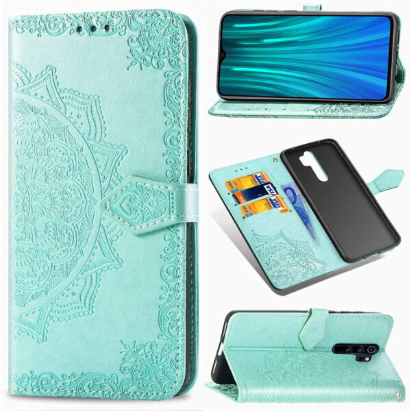 

Кожаный чехол (книжка) Art Case с визитницей для Xiaomi Redmi Note 8 Pro Бирюзовый (1125739)