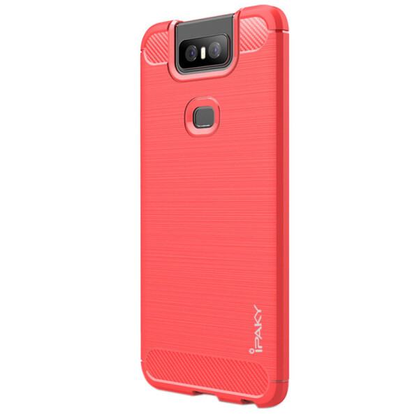 

TPU чехол iPaky Slim Series для Asus Zenfone 6 (ZS630KL) Красный (7728636)