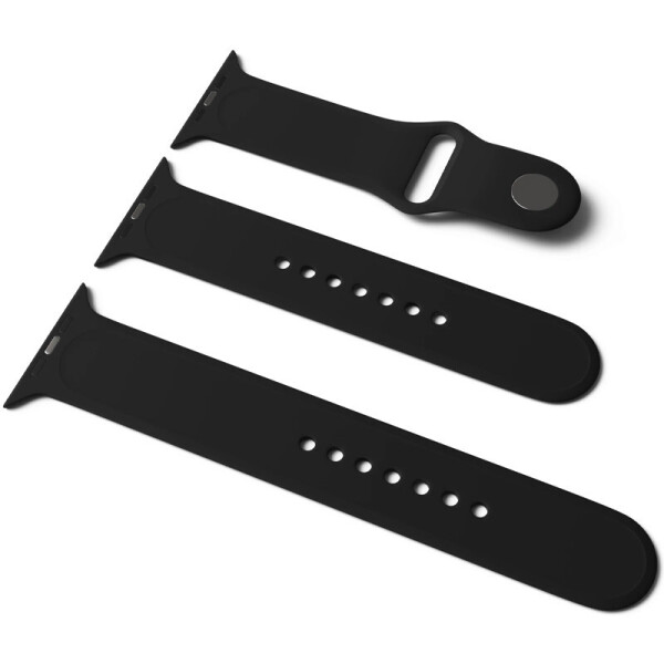 

Силиконовый ремешок для Apple Watch Sport Band 42/44 (S/M & M/L) 3pcs Черный/Black (5227383)