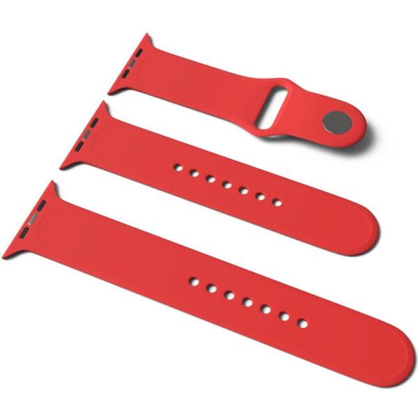

Силиконовый ремешок для Apple Watch Sport Band 42/44 (S/M & M/L) 3pcs Красный/Red (7246578)