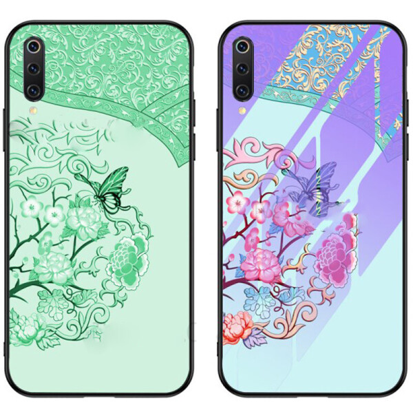 

TPU+Glass чехол светящийся в темноте для Xiaomi Mi A3 (CC9e) Бабочка с цветами / Бирюзовый (3448283)