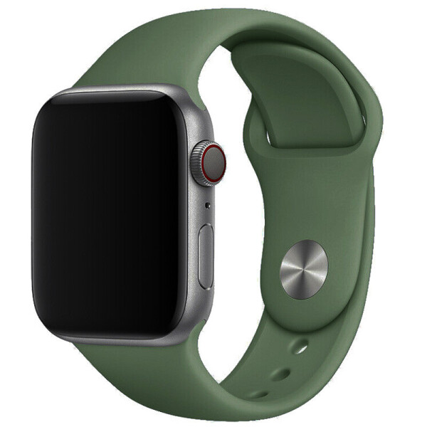 

Силиконовый ремешок для Apple watch 38mm/40mm Зеленый/Army green (6197471)