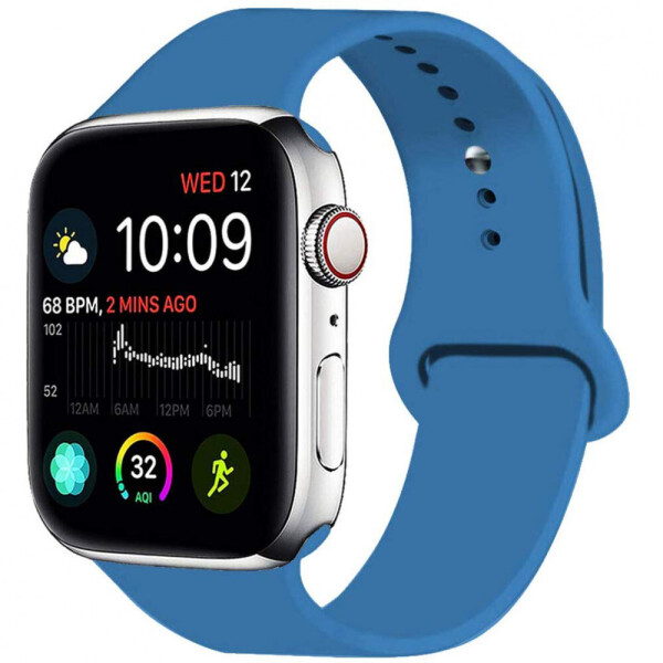 

Силиконовый ремешок для Apple watch 42mm/44mm Синий/Navy Blue (6533492)