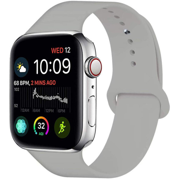 

Силиконовый ремешок для Apple watch 42mm/44mm Темно-серый (9077471)