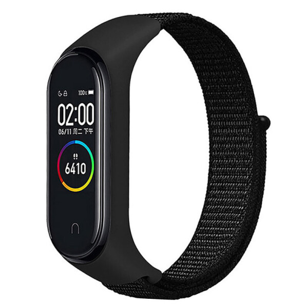 

Ремешок Nylon для Xiaomi Mi Band 3/4/5 Черный (151669)