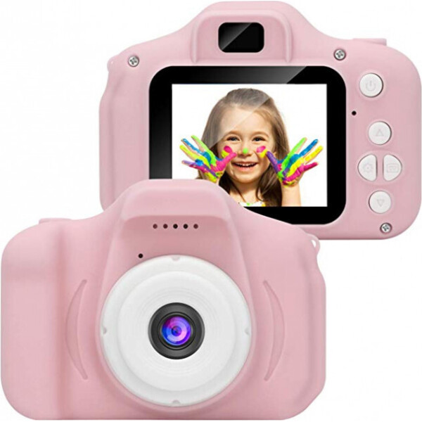 

Цифровой детский фотоаппарат GM14 Розовый Компактный + USB кабель (1128016673AV)