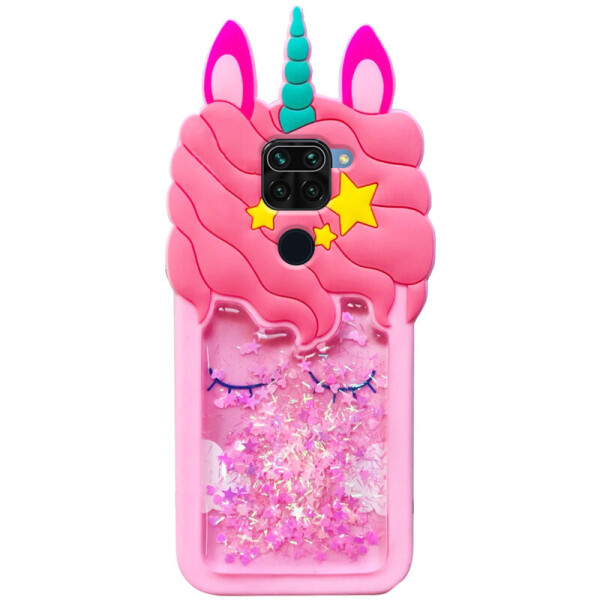 

Силиконовый чехол Unicorn 3D для Xiaomi Redmi Note 9 / Redmi 10X Розовый (7326896)