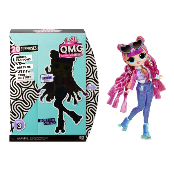 

Кукла ЛОЛ ОМГ Роллер Чик L.O.L. Surprise! O.M.G. Series 3 - Roller Chick with 20 Surprises 567196E7C