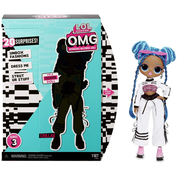 

Кукла ЛОЛ ОМГ Леди Релакс L.O.L. Surprise! O.M.G. Series 3 Chillax Fashion Doll with 20 Surprises 570165E7C
