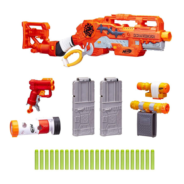 

Бластер Нерф Зомби Страйк Скрэвенджер Nerf Zombie Strike Survival System Scravenger Blaster Hasbro E1754