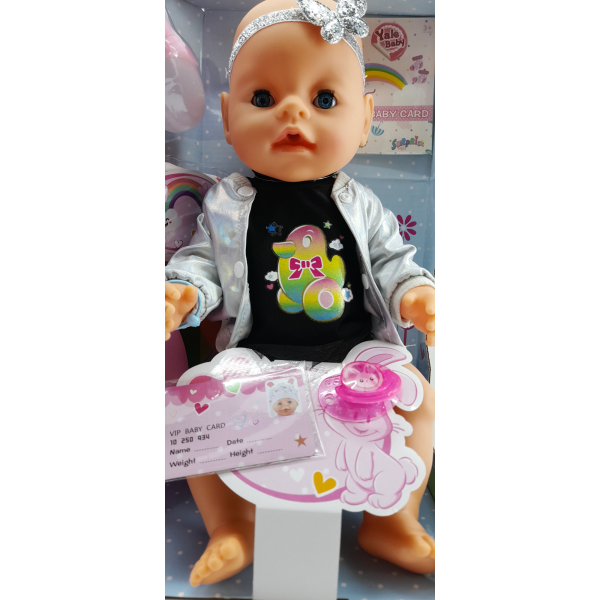 

Пупс функциональный кукла игрушка 8 функций, с аксессуарами, в коробке высота пупса 42 см