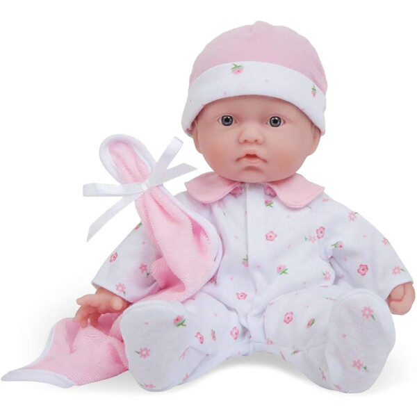

Маленькая кукла пупс 28 см Беренжер Розовая La Baby JC Toys Caucasian 11-inch Small Soft Body Baby Doll 13107